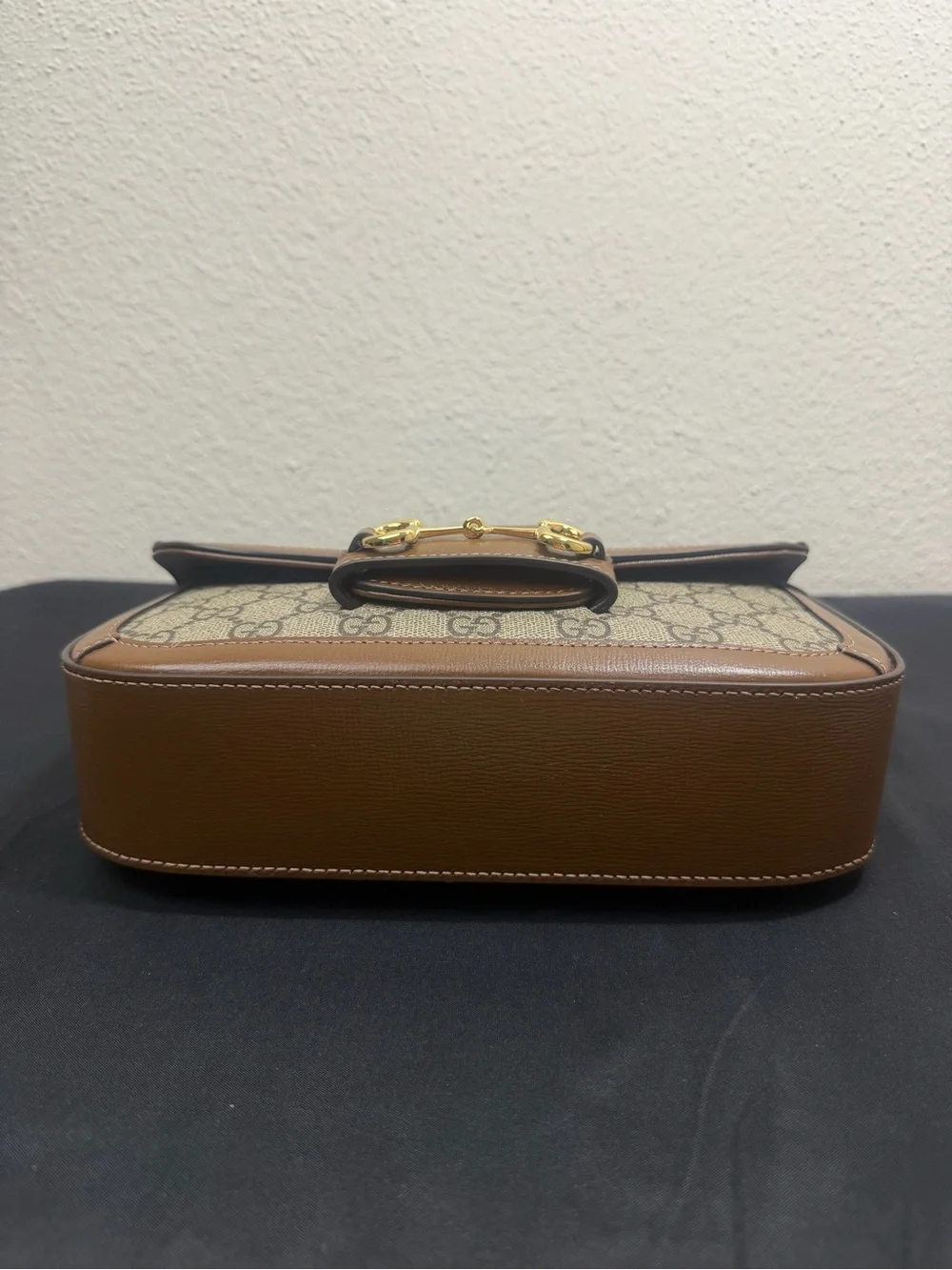 Gucci 1955 Horsebit GG Supreme Canvas and Leather East West bag - Picture 5 of 11